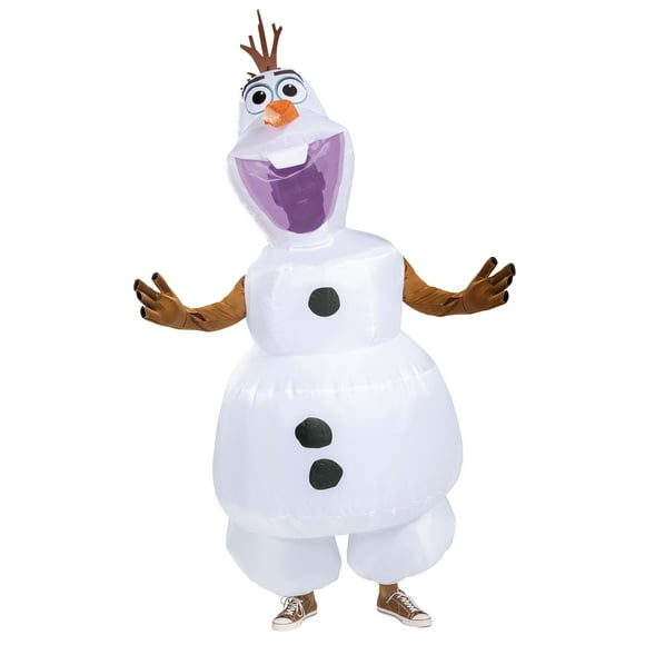 NEW Disney Store Frozen OLAF Deluxe Snowman Costume Full Body Sizes 3 & 4 Warm! 